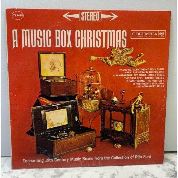 A Music Box Christmas Vinyl LP Rita Ford Columbia CS 8498 Stereo Holiday Music - Picture 4 of 6